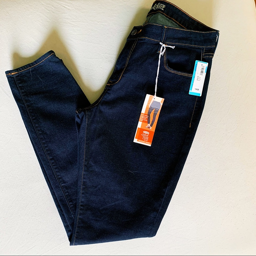 NWT Old Navy Rockstar Mid Rise Dark Wash Jeans 14